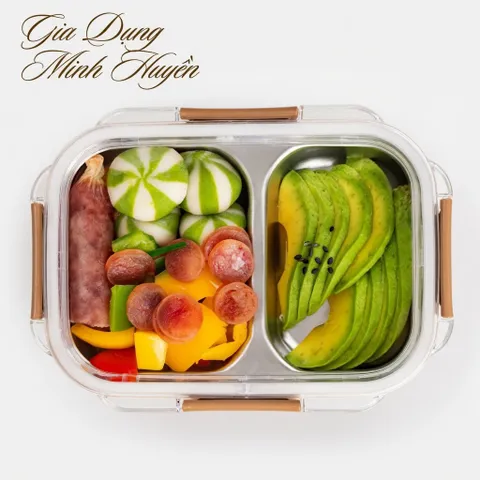 Hộp đựng thực phẩm inox 304 2 tầng giữ nhiệt chống tràn, an toàn cho cơm văn phòng và mang đi