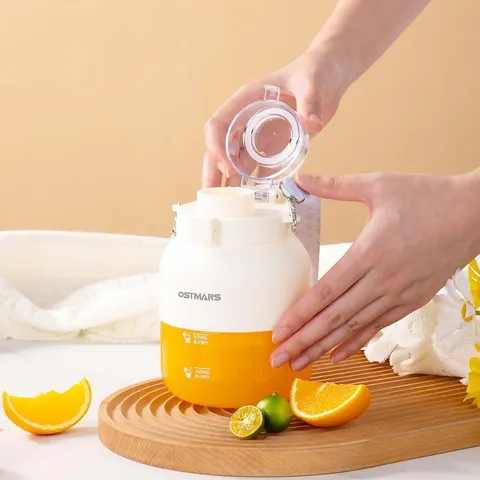 Máy Xay Cầm Tay OSTMARS Mini 500ml 10 Lưỡi Dao Đa Năng Sạc Tích Điện, Thay Nắp Cắm Ống Hút Tiện Lợi