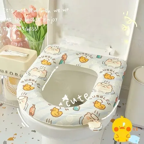 Miếng Lót Bồn Cầu Toilet Chất Liệu Eva Chống Thấm Nước Êm Nhẹ Mềm Mại Dễ Dàng Vệ Sinh- Họa Tiết Cute