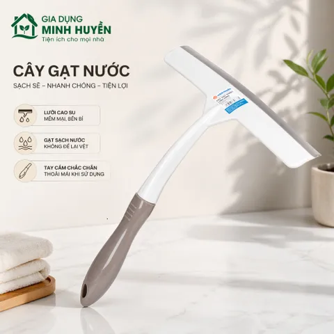 Cây lau nhà gạt nước cán vồng nhỏ gọn, lau sạch sàn nhanh, tiện vệ sinh gia đình GD Việt Nhật