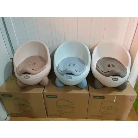 [Việt Nhật] Bô Gấu Hokori Vệ Sinh Cho Bé - Bô Có Nắp - Cho Bé Từ 6 Tháng Đến 4 Tuổi 5458