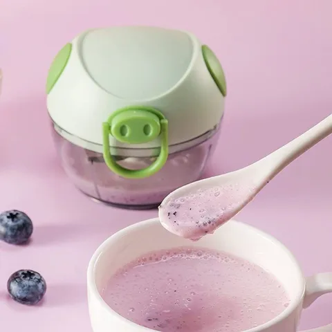 Máy Xay Tỏi Ớt Mini Đa Năng 3 Lưỡi Dao Kéo Tay - Xay Rau Củ Quả Nhanh Chóng Tiện Lợi Sạch Sẽ