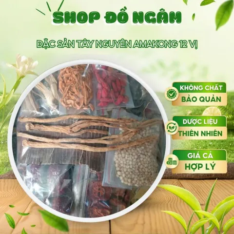 Amakong 12 Vị Đặc Biệt, Thảo Dược Tây Nguyên Bổ Thận, Nhức Mỏi Xương Khớp, Ăn Ngon Ngủ Tốt