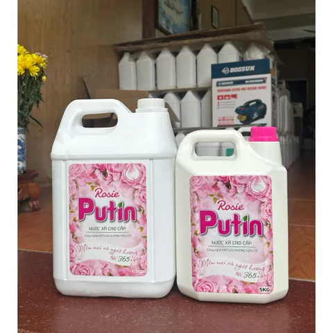 Nước Xả Vải 5kg Putin Rosie - Thơm Lâu, Khử Mùi Mạnh, Mềm Vải, Dùng thử Giá Tốt (Bán Chạy Nhất)