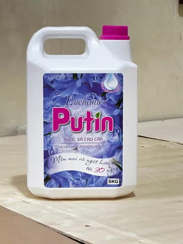Nước Xả Vải Putin Enchanter 10KG Can Lớn Hạt Lưu Hương Huyền Bí Thơm Lâu Sau Phơi Sấy Làm Mềm Vải