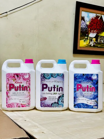 Nước Xả Vải Putin Enchanter 10KG Can Lớn Hạt Lưu Hương Huyền Bí Thơm Lâu Sau Phơi Sấy Làm Mềm Vải