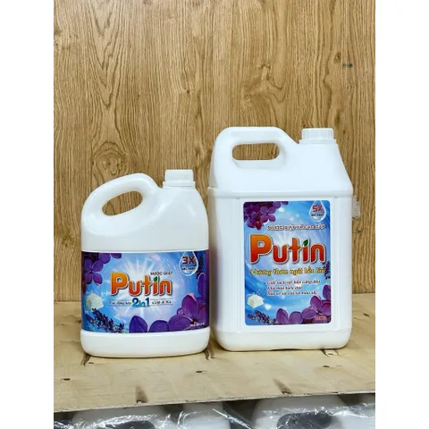 Nước Giặt Xả 2in1 Putin Ngàn Hoa 3.5KG 10KG Thơm Lâu Khử Mùi Giặt Sạch Quần Áo Tiết Kiệm