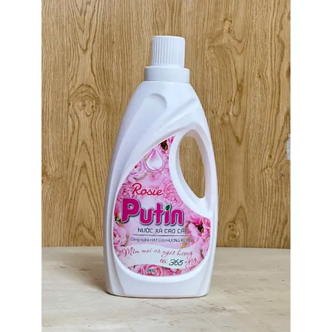 Nước Xả Vải Putin Rosie 10kg - Hương Hoa Hồng Ngọt Ngào, Lưu Hương Sau Phơi Sấy (Chính Hãng)