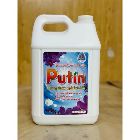 Nước Giặt Xả Putin 2in1 Can 3.5kg Hương Ngàn Hoa Thơm Lâu Sạch Sâu Khử Mùi⁠ Mạnh