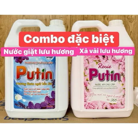 Nước Giặt Xả 2in1 Putin Ngàn Hoa 3.5KG 10KG Thơm Lâu Khử Mùi Giặt Sạch Quần Áo Tiết Kiệm