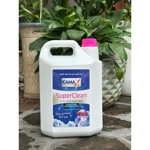 Nước Giặt Xả 5in1 Kamax 5Kg Thơm Lâu Giặt Sạch Khử Mùi Hương Nước Hoa Cho Gia Đình Tiệm Giặt