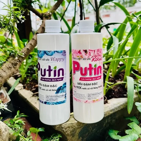 Tinh Cốt Xả Vải Putin Rosie 500ml Hạt Lưu Hương Đậm Đặc Gấp 10 Lần Làm Mềm Vải Thơm Lâu Sau Phơi Sấy