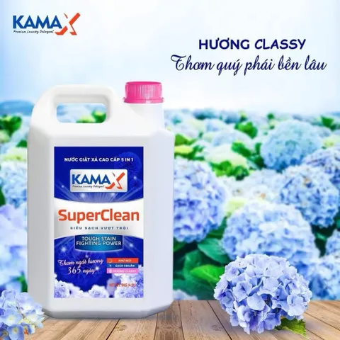 NƯỚC GIẶT XẢ KAMAX SUPERCLEAN 5KG – SẠCH THƠM CHUẨN CHÂU ÂU