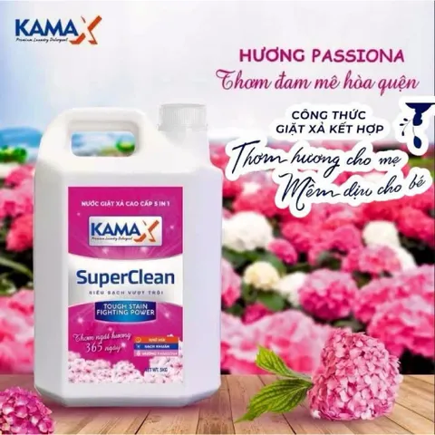 Nước giặt công nghệ hạt lưu hương Kamax 5 in 1