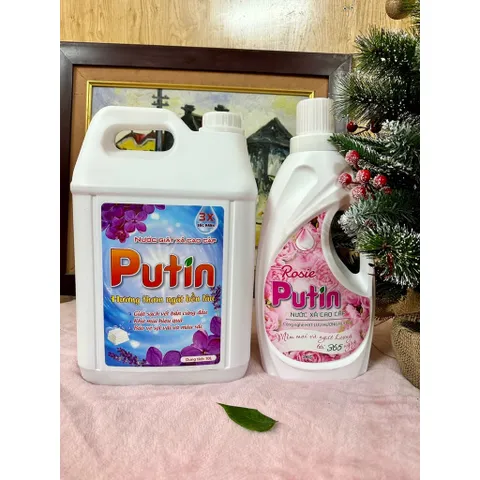 Combo siêu hời Nước giặt Putin 10L Nước xả Putin 2L