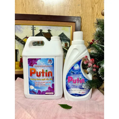 Combo siêu hời Nước giặt Putin 10L Nước xả Putin 2L