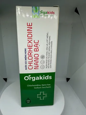 Nước súc miệng họng Orgakids an toàn cho trẻ em và người lướn – lọ 250ml