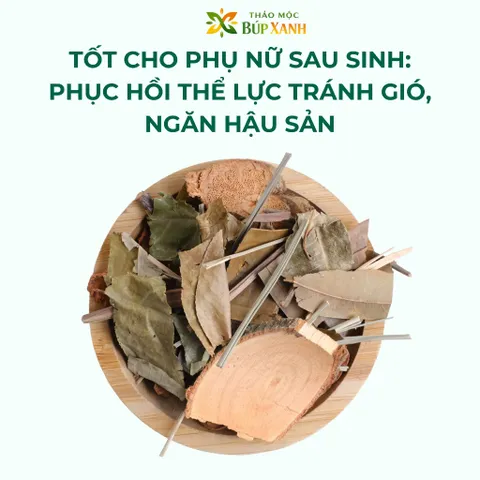 Lá tắm người dao đỏ sau sinh 1kg tốt cho phụ nữ sau sinh, lưu thông khí huyết, ngăn hậu sản Thảo Mộc Búp Xanh