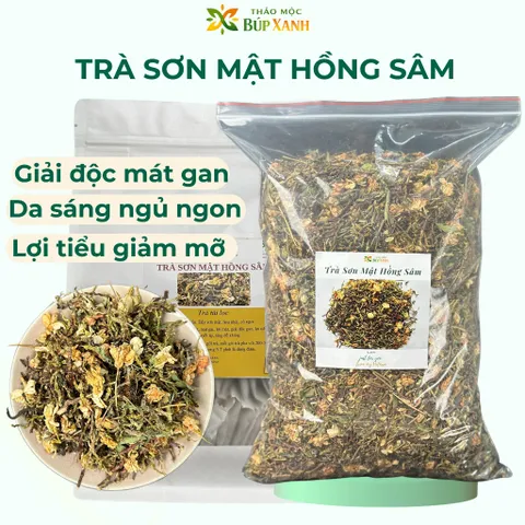 Trà Sơn Mật Hồng Sâm loại 1 pha trà hằng ngày, thơm mát, thanh nhiệt, ngủ ngon Thảo Mộc Búp Xanh