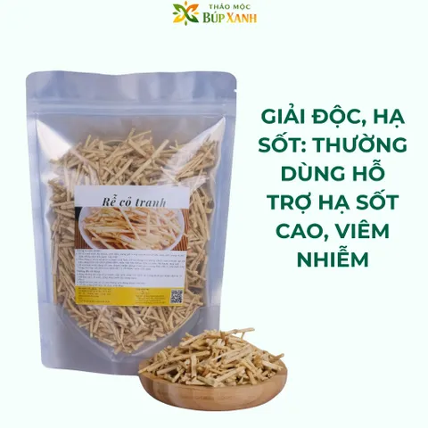 Rễ cỏ tranh sạch, bạch mao căn khô 500g và 1kg thanh nhiệt, lợi tiểu, giảm sốt, giảm viêm Thảo Mộc Búp Xanh