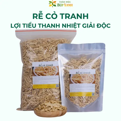 Rễ cỏ tranh sạch, bạch mao căn khô 500g và 1kg thanh nhiệt, lợi tiểu, giảm sốt, giảm viêm Thảo Mộc Búp Xanh