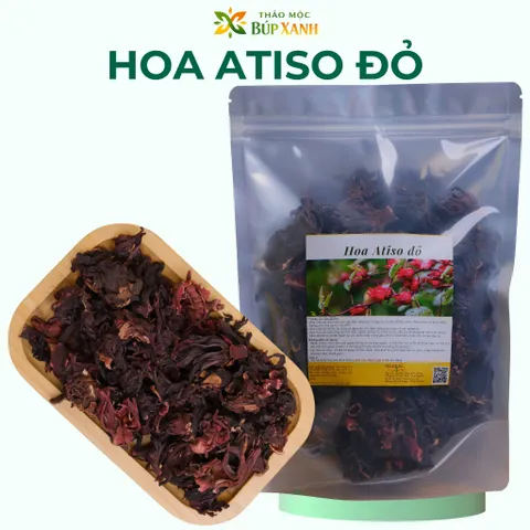 Atiso đỏ khô 1kg trà atiso sấy khô, ngâm đường, làm mứt, pha trà Thảo Mộc Búp Xanh