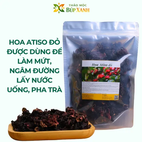 Atiso đỏ khô 1kg trà atiso sấy khô, ngâm đường, làm mứt, pha trà Thảo Mộc Búp Xanh