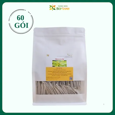 Trà Lá Ổi giảm cân kết hợp lá sen 60 gói túi lọc giảm mỡ máu, hỗ trợ giảm cân Thảo mộc Búp Xanh