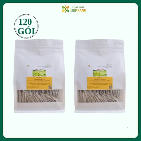 Trà Lá Ổi giảm cân kết hợp lá sen 60 gói túi lọc giảm mỡ máu, hỗ trợ giảm cân Thảo mộc Búp Xanh