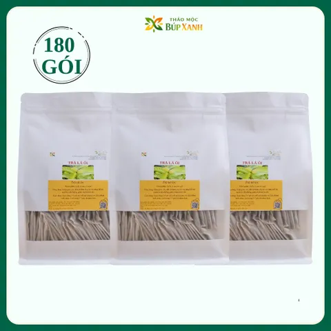 Trà Lá Ổi giảm cân kết hợp lá sen 60 gói túi lọc giảm mỡ máu, hỗ trợ giảm cân Thảo mộc Búp Xanh