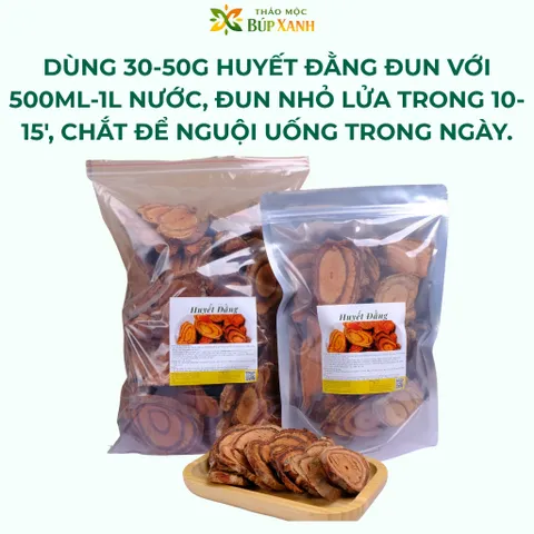Huyết đằng, kê huyết đằng thái lát 1kg bổ huyết, hỗ trợ lưu thông máu, kích thích tiêu hóa Thảo Mộc Búp Xanh