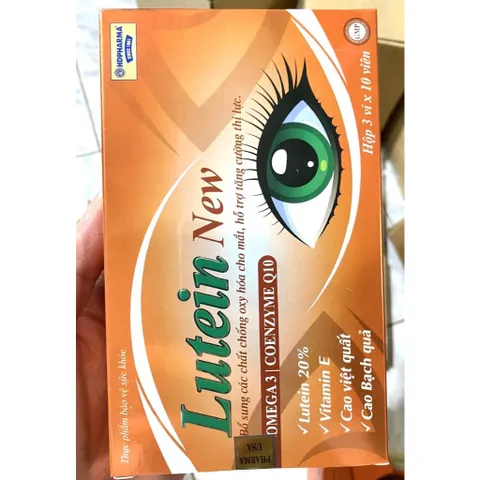 Viên uống bổ mắt LUTEIN NEW tăng cường thị lực Bổ mắt, khô mắt thể lực giảm kém tập trung, giảm mỏi mắt, giảm trí nhớ fg