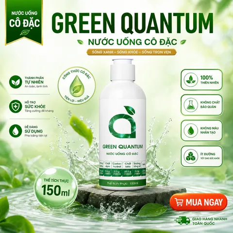 Green Quantum Diệp Lục Lượng Tử 150ml Hỗ Trợ Đào Thải Độc Tố Thanh Lọc Cơ Thể 824344