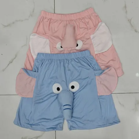 Quần đùi thun hình con voi, con lợn, con gà có còi kêu phát ra tiếng dễ thương cho người lớn và trẻ em