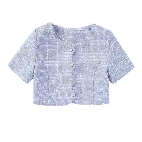 Set vest dạ đùi công sở, set bộ croptop