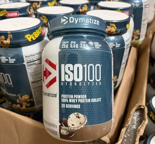 620g Dymatize ISO100 Hydrolyzed - Bột Protein 100%  Whey Isolate 20 Servings Vị Cookie & Cream