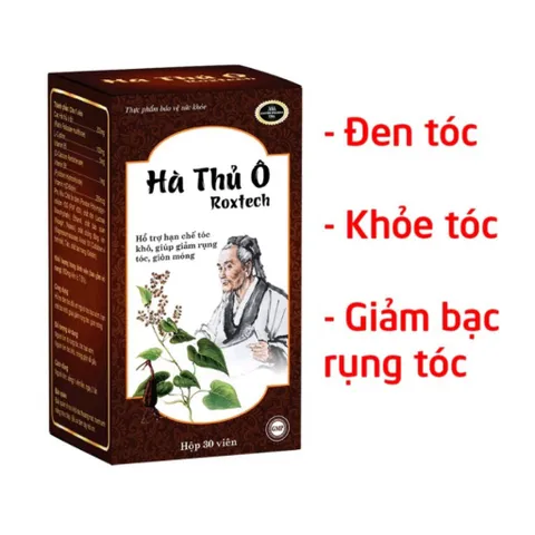 Hà thủ ô roxtech, biotin vitamin B5 giảm tóc bạc sớm, gãy rụng tóc giúp cho tóc chắc khỏe, làm đẹp da chốngg lãoo hóaa min