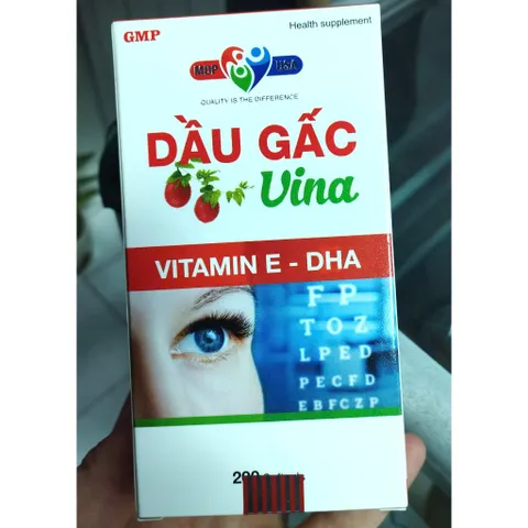 Thực phẩm Dầu Gấc Vina -Bổ sung dưỡng chất cần thiết cho mắt, tăng cường thị lực min tui