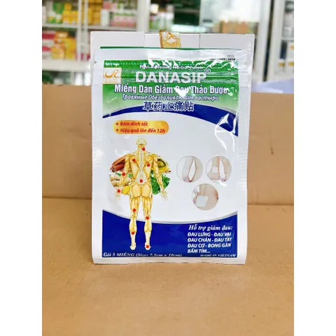 Dán thảo dược giảm đau Danasip bịch 4 miếng (mẫu mới)