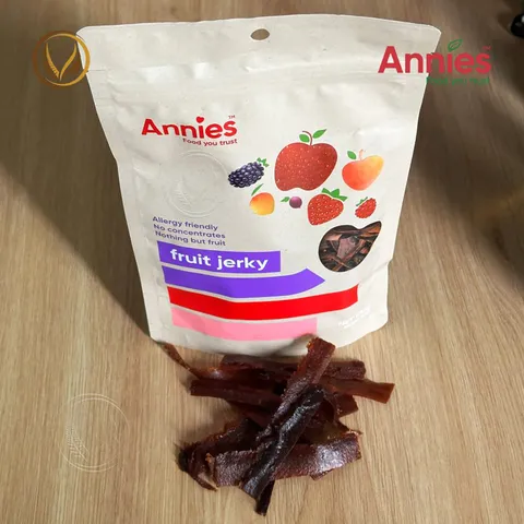 Miếng trái cây sấy dẻo hỗn hợp Annie’s Fruit Jerky 100g - New Zealand