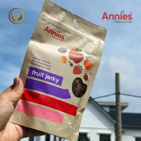 Miếng trái cây sấy dẻo hỗn hợp Annie’s Fruit Jerky 100g - New Zealand