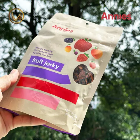 Miếng trái cây sấy dẻo hỗn hợp Annie’s Fruit Jerky 100g - New Zealand