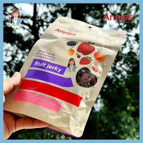Miếng trái cây sấy dẻo hỗn hợp New Zealand Annie’s Fruit Jerky 100g - New Zealand