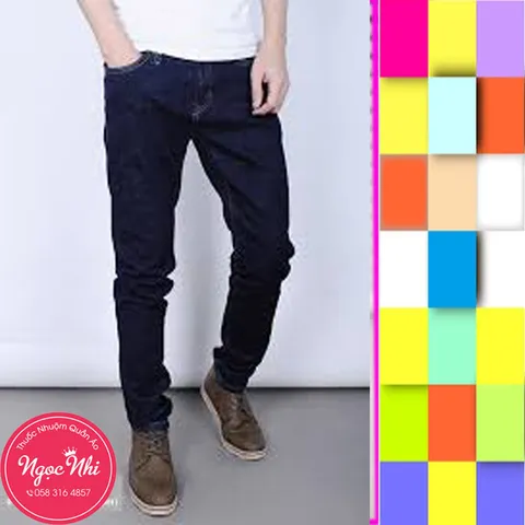 Bột Nhuộm Quần Jean Màu Xanh Đen