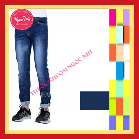 Bột Nhuộm Quần Jean Màu Xanh Đen