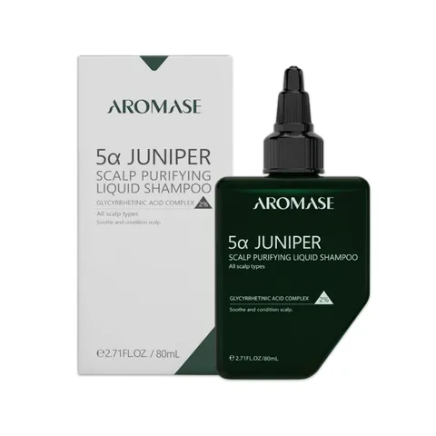 Dầu gội sạch sâu dạng lỏng AROMASE 5α Juniper Scalp Purifying Liquid Shampoo 80ml
