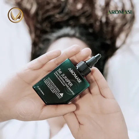 Dầu gội sạch sâu dạng lỏng AROMASE 5α Juniper Scalp Purifying Liquid Shampoo 80ml