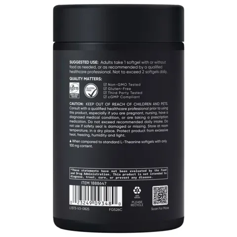 Viên Uống L-Theanine Sports Research 200mg 150 Viên - Hỗ Trợ Giảm Căng Thẳng, Tăng Tập Trung, Ngủ Ngon - Hàng Mỹ Chính Hãng 824908