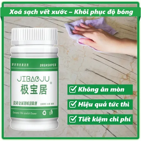 Tẩy Vết xước Gạch JIBAOJU - Tẩy sạch các vết bẩn ố vàng, vết trầy xước do chân chống xe máy, kéo đồ để lại hộp lớn