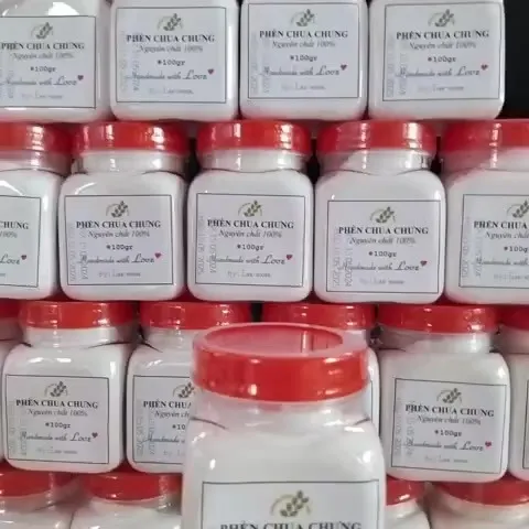 Bột phèn chua khử mùi hôi chân Leehouse chưng nguyên chất (Phèn phi)